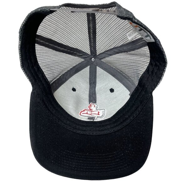 HTT Baseball Hat Cap Unisex Black Strap Back Hercules Tires Muscle Man - Picture 5 of 6